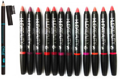 

MN WATERPROOF EYE BROW PENCIL WITH WATERPROOF MATTE LIPSTICK PENCIL PACK(Set of 13)