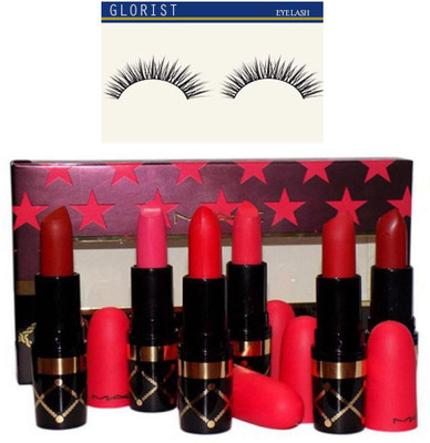 

GLORIST Eyelashes & Nutcracker Sweet Nude Lipstick Kit Set(Set of 7)