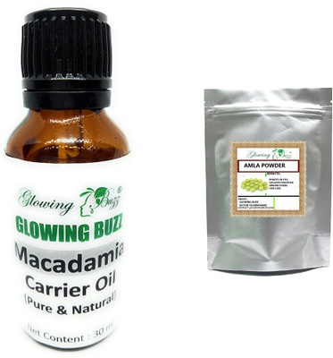 

Glowing Buzz Combo of macademia essential oil and amla powder 100 grams(Set of 2)