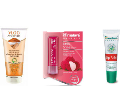 

Himalaya Litchi Shine Lip Care, Chandan Kesar Face Wash, Lip Balm(Set of 3)