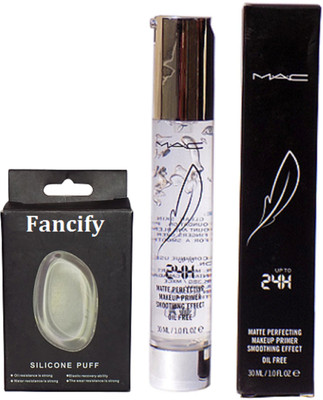 

Fancify Silicon Puff& Mac 24H Matte Finish Primer(Set of 2)