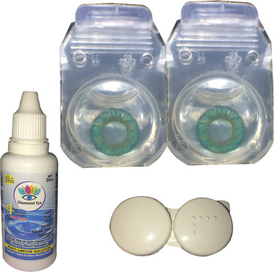 

Iconic Eye Sexy Turquoise color contact lens Monthly Contact Lens(0.0, Turquoise, Pack of 2)