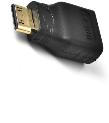 

Gadget Deals Gold-Plated Mini HDMI Male To Female HDMI Adapter HDMI Adapter(Compatible with HDTV, TV, Gaming console, Computer, Black)