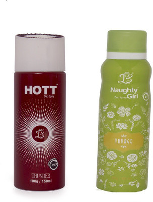 

Lyla Blanc Mens THUNDER & VOYAGE - (Set of 2, No Gas Deodorant for Couple) (150ml each) Body Spray - For Men(150 ml, Pack of 2)