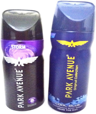 

Park Avenue STORM AND COOL BLUE Deodorant Spray - For Men(280 ml, Pack of 2)