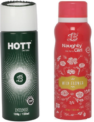 

Lyla Blanc Mens INTENSES & WILD FLOWER - (Set of 2, No Gas Deodorant for Couple) (150ml each) Body Spray - For Men(150 ml, Pack of 2)