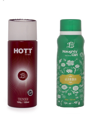 

Lyla Blanc Mens THUNDER & GLAMOUR - (Set of 2, No Gas Deodorant for Couple) (150ml each) Body Spray - For Men(150 ml, Pack of 2)