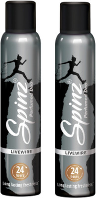 

Spinz Livewire Deodorant Body Spray Pack of 2 Combo (150ML each) Deodorant Spray - For Women(300 ml, Pack of 2)