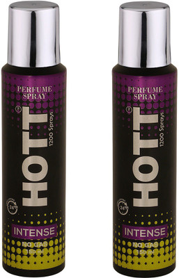 

HOTT INTENSE WOGAS NO Gas Deodorant for Men- Pack of 2 (150ml each) Perfume Body Spray - For Men(150 ml, Pack of 2)