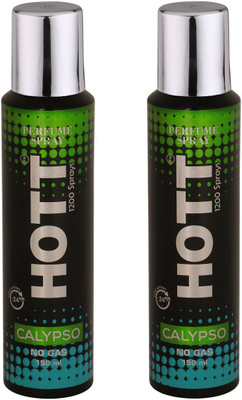 

HOTT CALYPSO NO Gas Deodorant for Men- Pack of 2 (150ml each) Perfume Body Spray - For Men(150 ml, Pack of 2)
