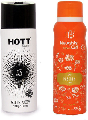 

Lyla Blanc Mens WHITE AMBER & PASSION - (Set of 2, No Gas Deodorant for Couple) (150ml each) Body Spray - For Men(150 ml, Pack of 2)