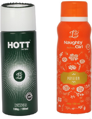 

Lyla Blanc Mens INTENSES & PASSION - (Set of 2, No Gas Deodorant for Couple) (150ml each) Body Spray - For Men(150 ml, Pack of 2)