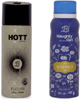

Lyla Blanc Mens PLATINUM & ULTRAVOILENT - (Set of 2, No Gas Deodorant for Couple) (150ml each) Body Spray - For Men(150 ml, Pack of 2)