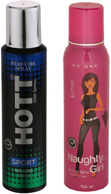 

Lyla Blanc Mens SPORT & ECHO - (Set of 2, No Gas Deodorant for Couple) (150ml each) Perfume Body Spray - For Men(150 ml, Pack of 2)