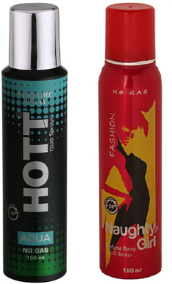 

Lyla Blanc Mens AQUA & FASHION - (Set of 2, No Gas Deodorant for Couple) (150ml each) Perfume Body Spray - For Men(150 ml, Pack of 2)