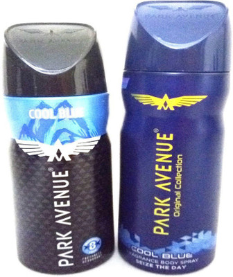 

Park Avenue COOL BLUE Deodorant Spray - For Men(280 ml, Pack of 2)