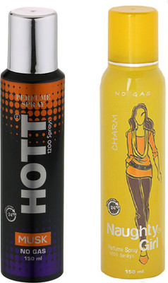 

Lyla Blanc Mens MUSK & CHROME - (Set of 2, No Gas Deodorant for Couple) (150ml each) Perfume Body Spray - For Men(150 ml, Pack of 2)