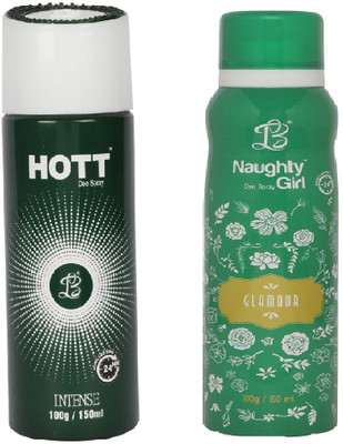 

Lyla Blanc Mens INTENSES & GLAMOUR - (Set of 2, No Gas Deodorant for Couple) (150ml each) Body Spray - For Men(150 ml, Pack of 2)