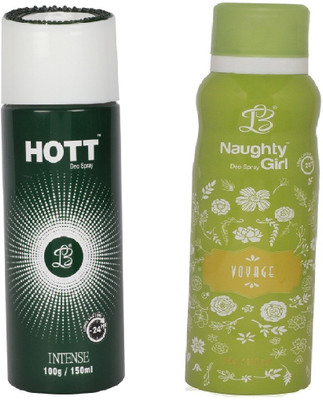 

Lyla Blanc Mens INTENSES & VOYAGE - (Set of 2, No Gas Deodorant for Couple) (150ml each) Body Spray - For Men(150 ml, Pack of 2)