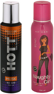 

Lyla Blanc Mens MUSK & ECHO - (Set of 2, No Gas Deodorant for Couple) (150ml each) Perfume Body Spray - For Men(150 ml, Pack of 2)