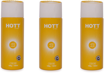 

HOTT CHROME Deodorant for Men- Pack of 3 (150ml each) Body Spray - For Men(150 ml, Pack of 3)