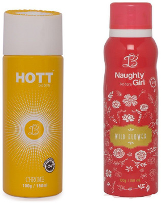 

Lyla Blanc Mens CHROME & WILD FLOWER - (Set of 2, No Gas Deodorant for Couple) (150ml each) Body Spray - For Men(150 ml, Pack of 2)