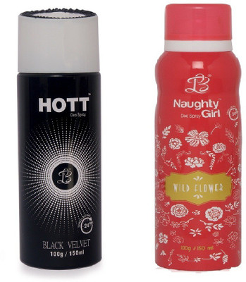 

Lyla Blanc Mens BLACK VELVET & WILD FLOWER - (Set of 2, No Gas Deodorant for Couple) (150ml each) Body Spray - For Men(150 ml, Pack of 2)