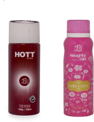 Lyla Blanc Mens THUNDER & FLEUR-ESSENCE - (Set of 2, No Gas Deodorant for Couple) (150ml each) Body Spray - For Men(150 ml, Pack of 2)
