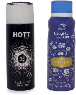

Lyla Blanc Mens BLACK VELVET & ULTRAVOILENT - (Set of 2, No Gas Deodorant for Couple) (150ml each) Body Spray - For Men(150 ml, Pack of 2)