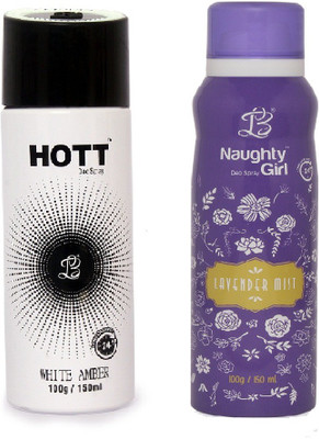 

Lyla Blanc Mens WHITE AMBER & LAVENDER MIST - (Set of 2, No Gas Deodorant for Couple) (150ml each) Body Spray - For Men(150 ml, Pack of 2)