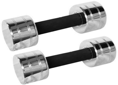 

Faiydashop 2.5 Kg * 2 Pcs STEEL CHROME PLATED Fixed Weight Dumbbell(5 kg)