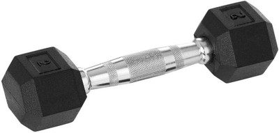 

Faiydashop Hexagonal Rubber 1 Pc of 2 kg Fixed Weight Dumbbell(2 kg)