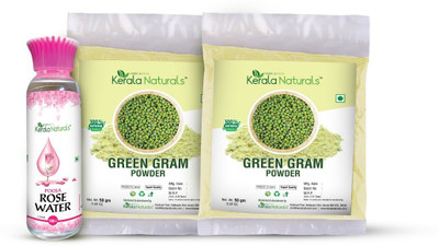 

Kerala Naturals Green Gram Powder 100gm+Rose water 100ml(200 g)