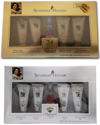 

Shahnaz Husain gold + diamond facial kit- Combo Pack 110 ml(Set of 2)