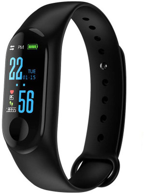 

BUY GENUINE M3 Plus Smart Bracelet Blood Pressure Heart Rate Monitor Fitness Band(Black, Pack of 1)