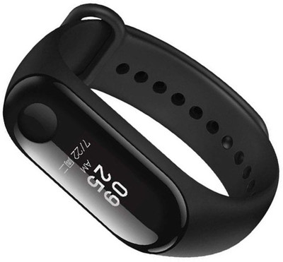 

BUY GENUINE Blood Pressure Wristband Heart Rate Monitor Smart Watch Men Women band Fitness Band(Black, Pack of 1)