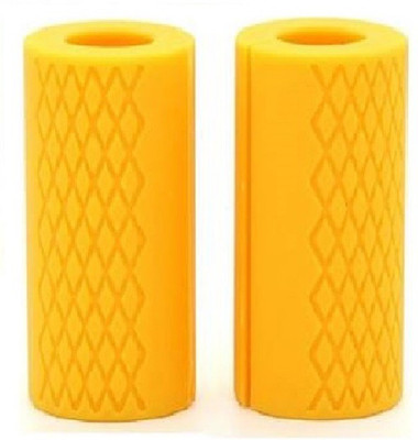 

Lucas Thick Popular Silicone Weight Lifting Barbell (Yellow) Hand Grip/Fitness Grip(Yellow)