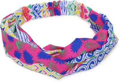 

SVAZ Printed Wide Headwrap Elastic Hairband Daily wear Hair accessories for Women and Girls Head Band(Multicolor)