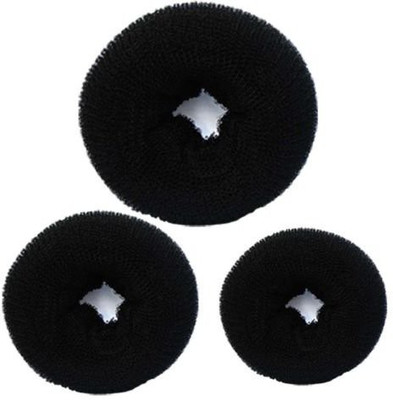 

Majik 3 Different Sizes Hair Donuts Bun(Black)