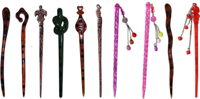 

ju90 Combo of Multi Color Juda Sticks Bun Stick(Multicolor)