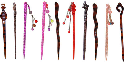 

pharaoh Combo of Multi Color Juda Sticks Bun Stick(Multicolor)