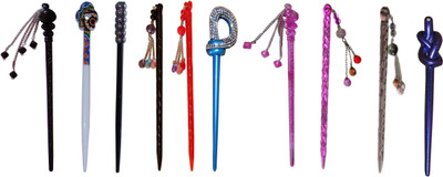 

conscience Combo of Multi Color Juda Sticks Bun Stick(Multicolor)