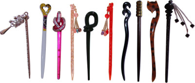 

weird Combo of Multi Color Juda Sticks Bun Stick(Multicolor)