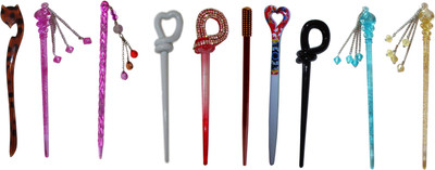 

ju90 Combo of Multi Color Juda Sticks Bun Stick(Multicolor)