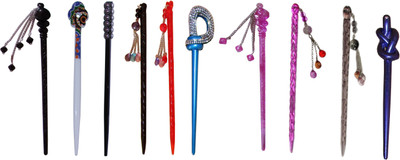 

POOL Combo of Multi Color Juda Sticks Bun Stick(Multicolor)
