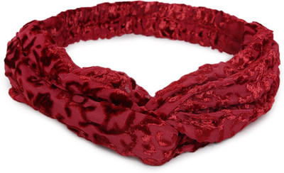 

SVAZ Premium Quality Wide Headwrap Turban Headband Elastic Hairband Stylish Fashion Daily wear Hair Accessories for Women and Girls Head Band(Maroon)