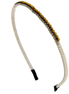 

Anuradha Art Jewellery Hair Bealt Head Band(White)