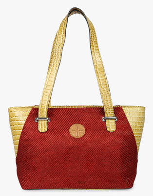 

JL Collections Shoulder Bag(Red, Beige), Beige;red