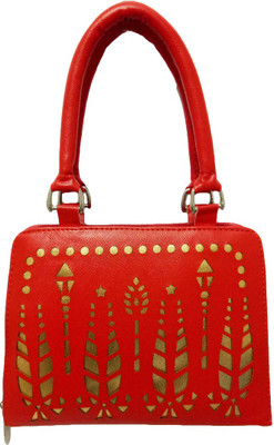 

landloper Hand-held Bag(Maroon, Gold), Gold;maroon
