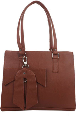 Lizzu collection Hand-held Bag(Brown)